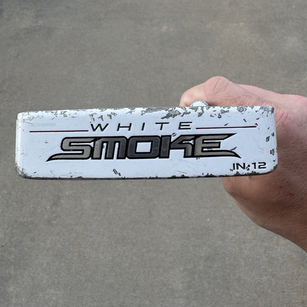 TaylorMade White Smoke IN-12 Putter Needs New Grip Steel Shaft RH 35"
